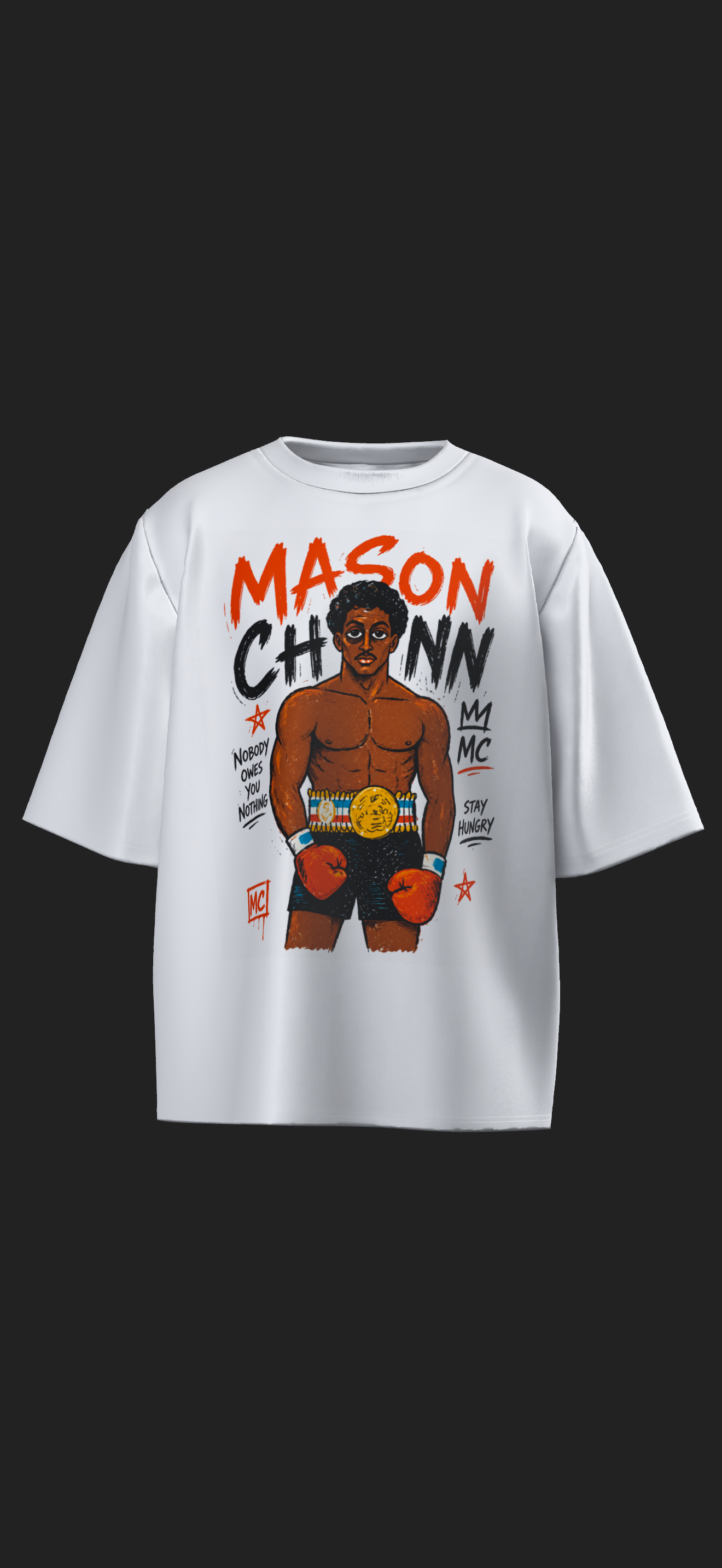 Stay Hungry Champion Oversized Tee